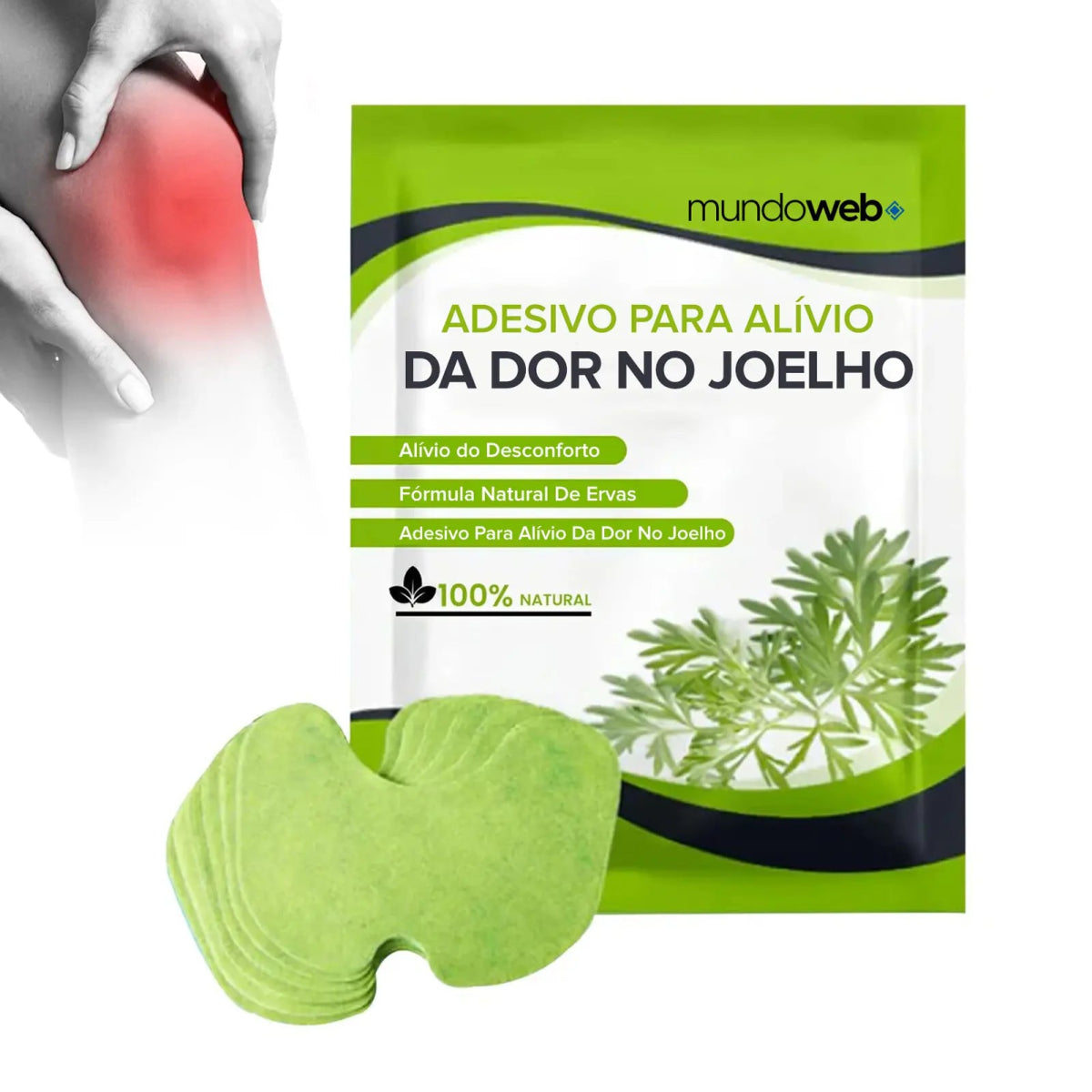 Adesivo Para Alívio Da Dor No Joelho MundoWeb™ 1 - MundoWeb