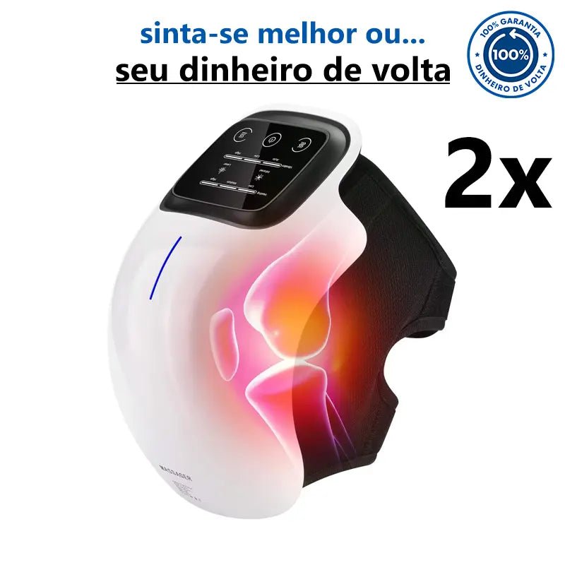 FisioFlex - Massageador de Joelho 3 em 1 - MundoWeb