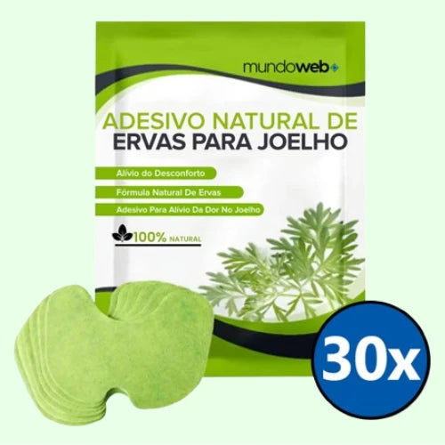 Adesivo Natural De Ervas Para Joelho MundoWeb™ (30 unidades)