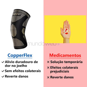 CopperFlex - Joelheira Ortopédica de Cobre (Kit 2 unidades)