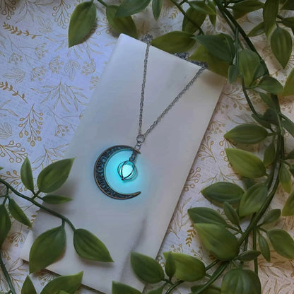Colar de Pedra da Lua Iluminada - MundoWeb
