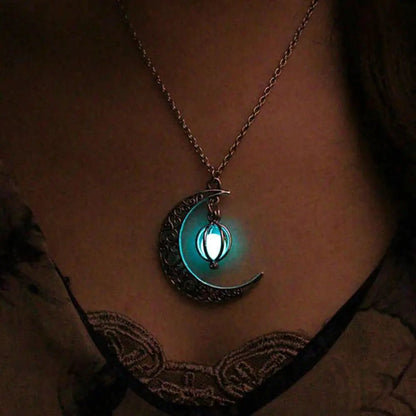Colar de Pedra da Lua Iluminada - MundoWeb