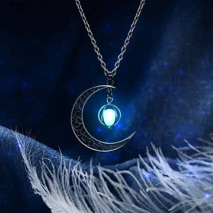 Colar de Pedra da Lua Iluminada - MundoWeb